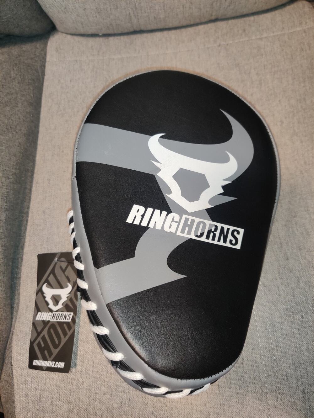 Ringhorns [Black] Boxing MMA Contoured Block Mitt Pad Glove New w/ Tags